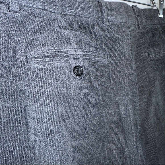 Bobby Jones Corded Golf Cotton Cuffed Gray Trousers 34x32 Blokecore - Picture 8 of 11